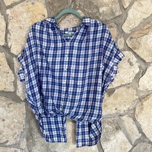 Madewell plaid blouse